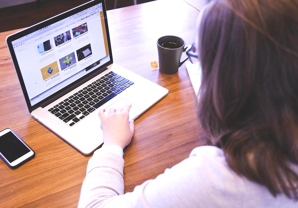 Website displayed on multiple devices